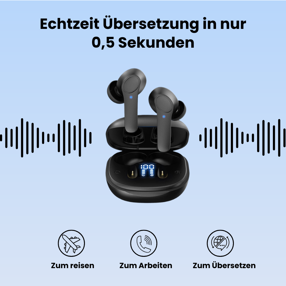 NovaLingo - Ki - Kopfhörer mit direktem Übersetzer